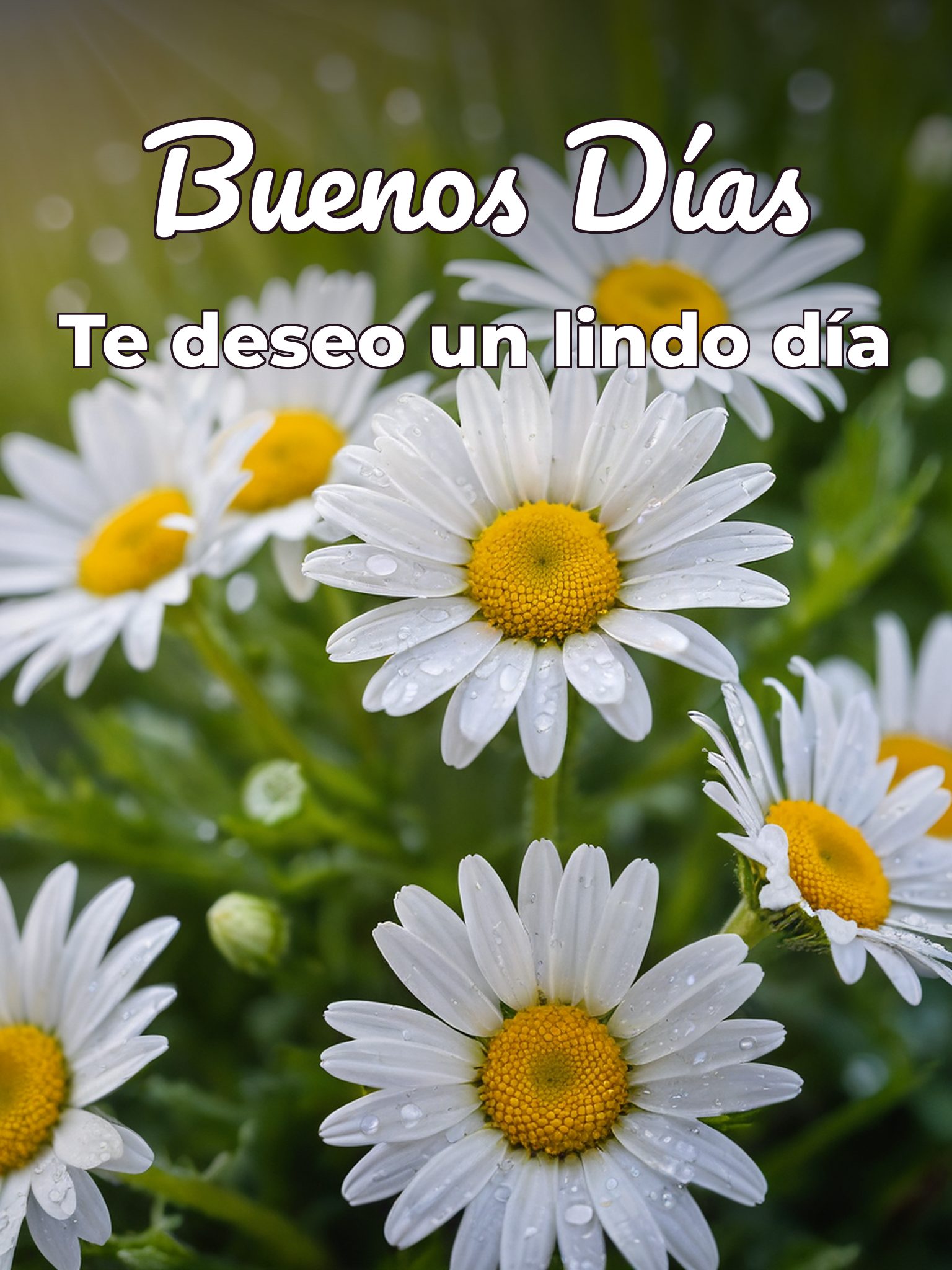 Buenos días para una mujer para una amiga
