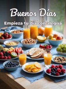 Buenos días para una mujer para WhatsApp