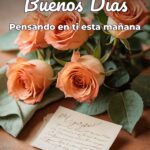 buenos días pensando en ti esta mañana