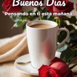 buenos días pensando en ti esta mañana