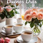 buenos días pensando en ti esta mañana