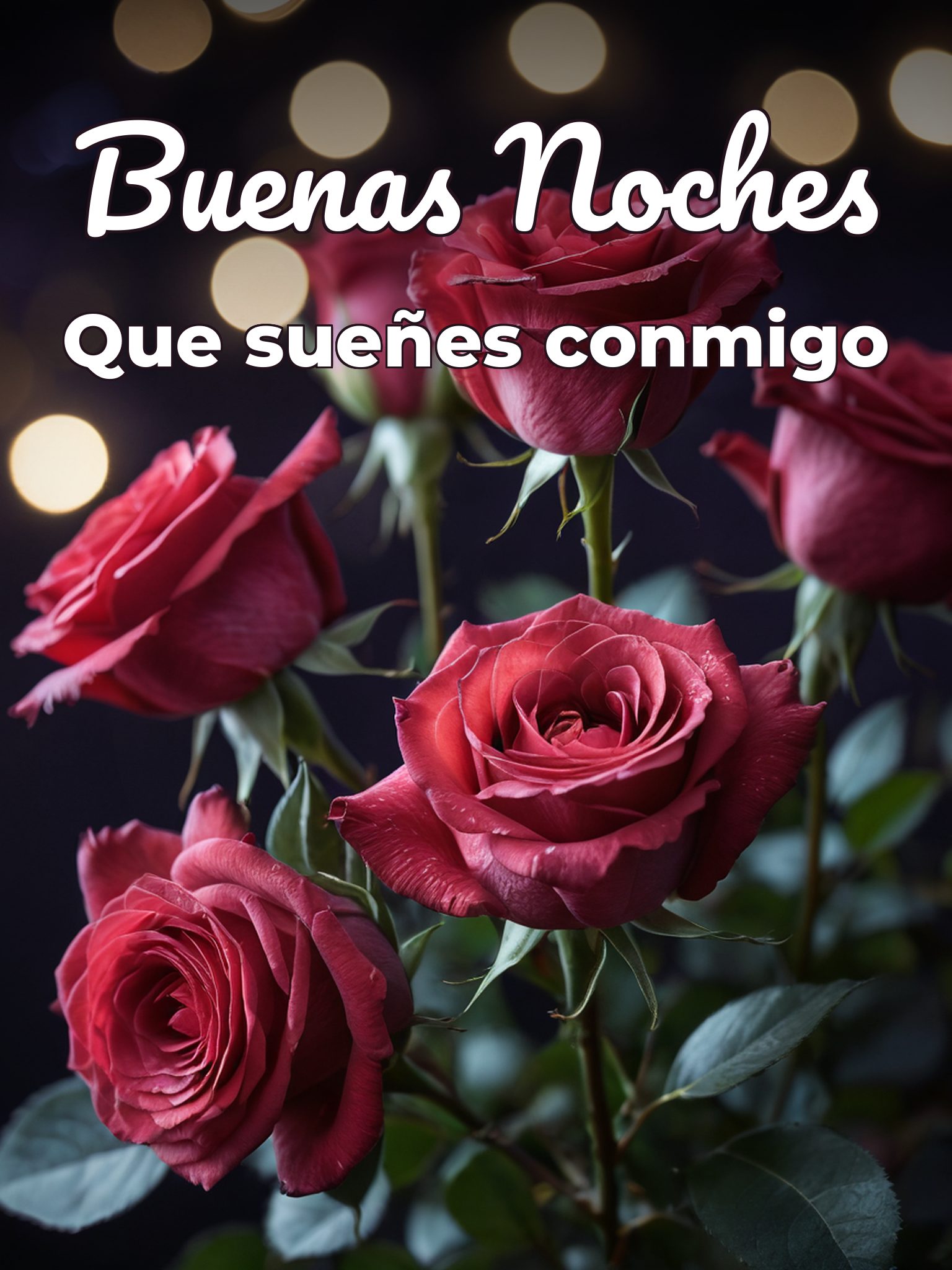Dar las buenas noches a tu amor para WhatsApp