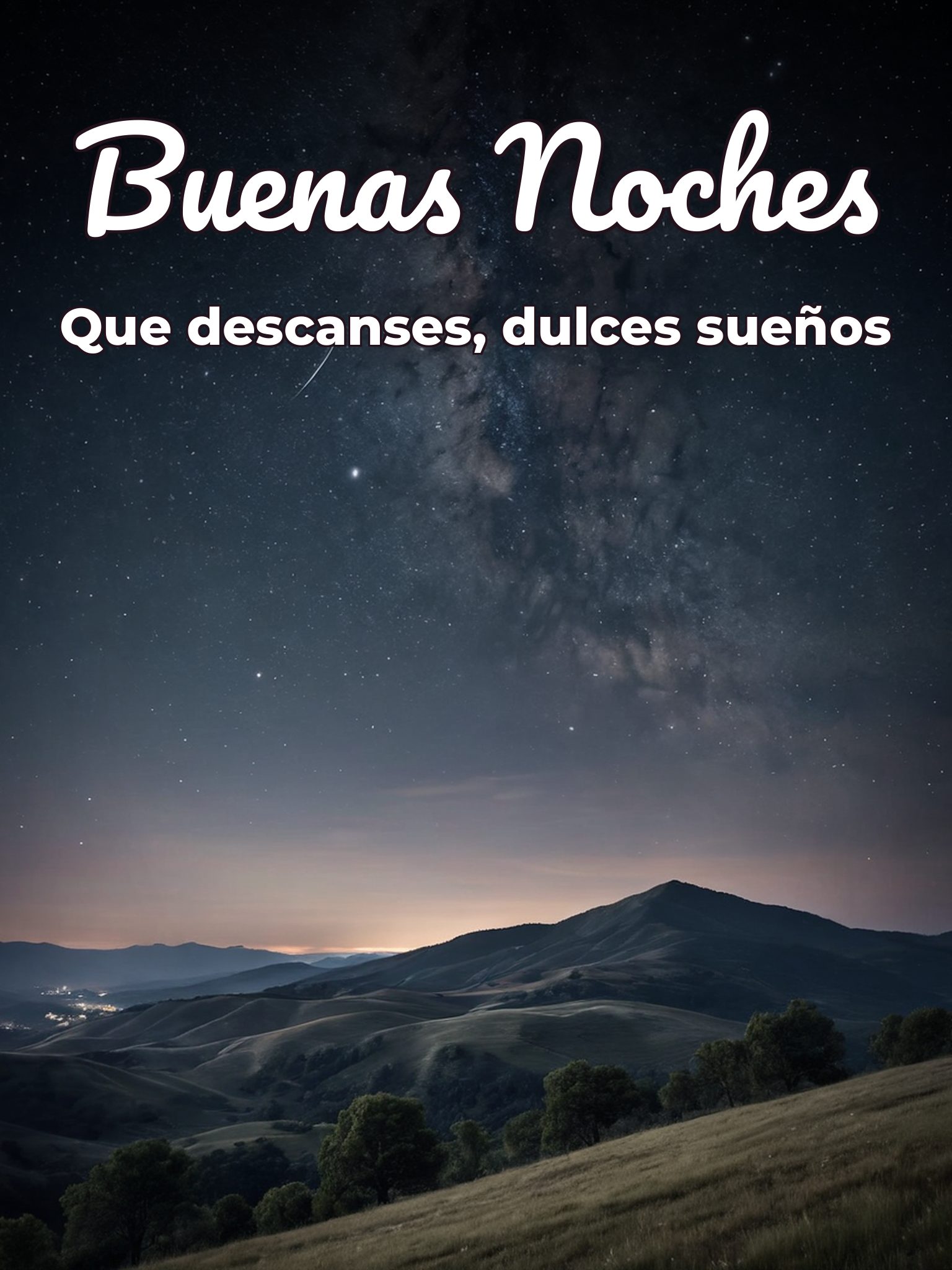 Dar las buenas noches para Facebook
