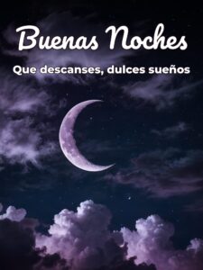 Dar las buenas noches para WhatsApp