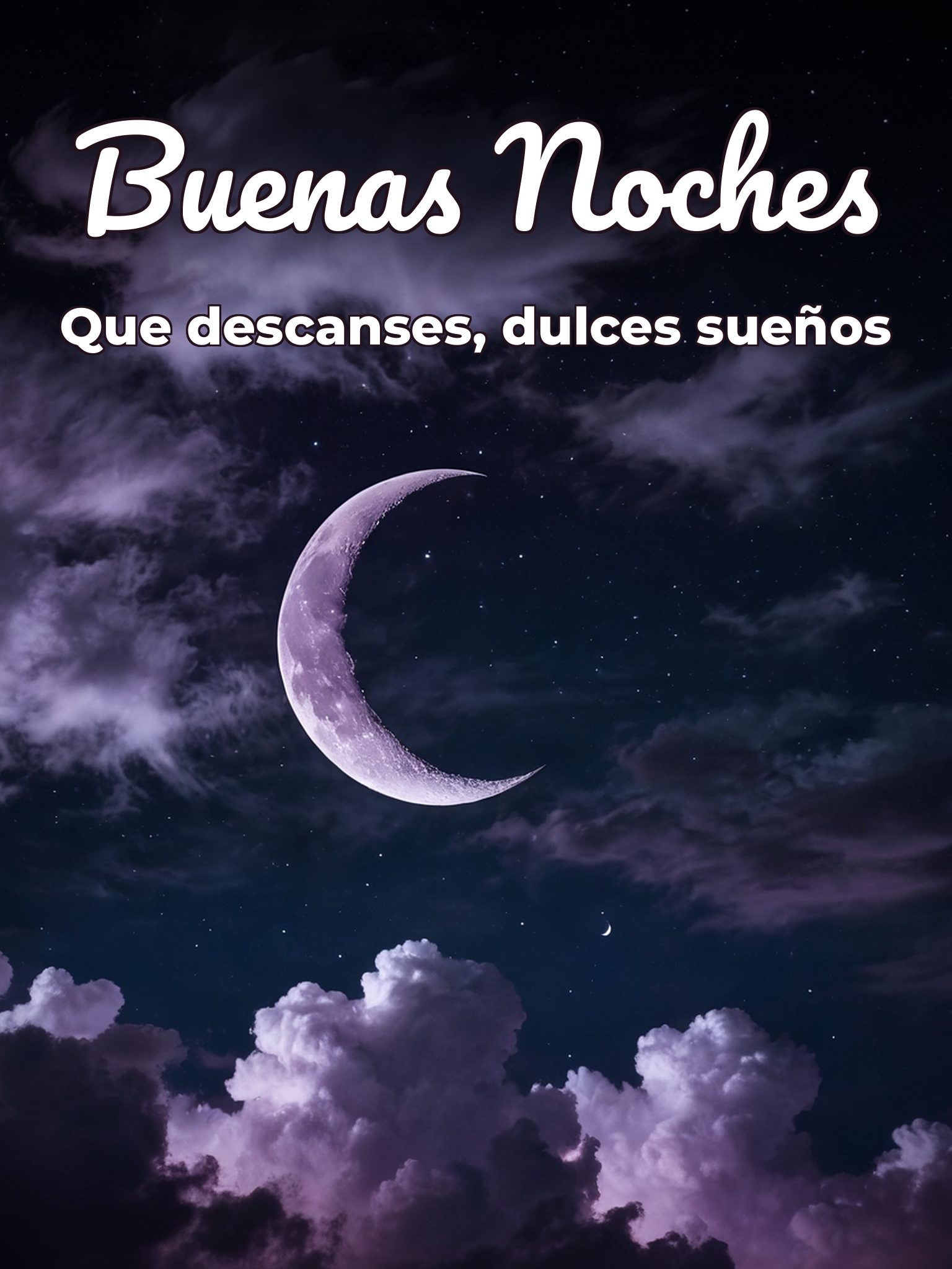 Dar las buenas noches para WhatsApp