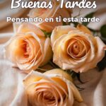 buenas tardes pensando en ti esta tarde