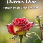buenos días pensando en ti esta mañana