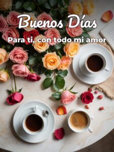 Dar los buenos días a mi amor para mi amor
