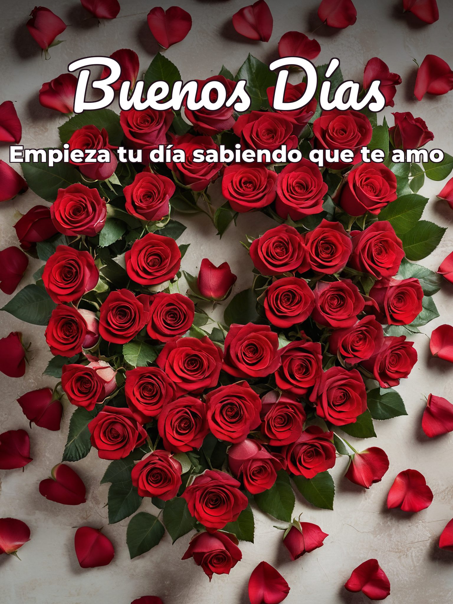 Dar los buenos días a mi novia para mi amor