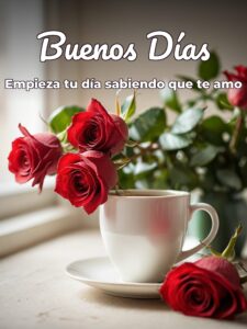 Dar los buenos días a mi novia para WhatsApp