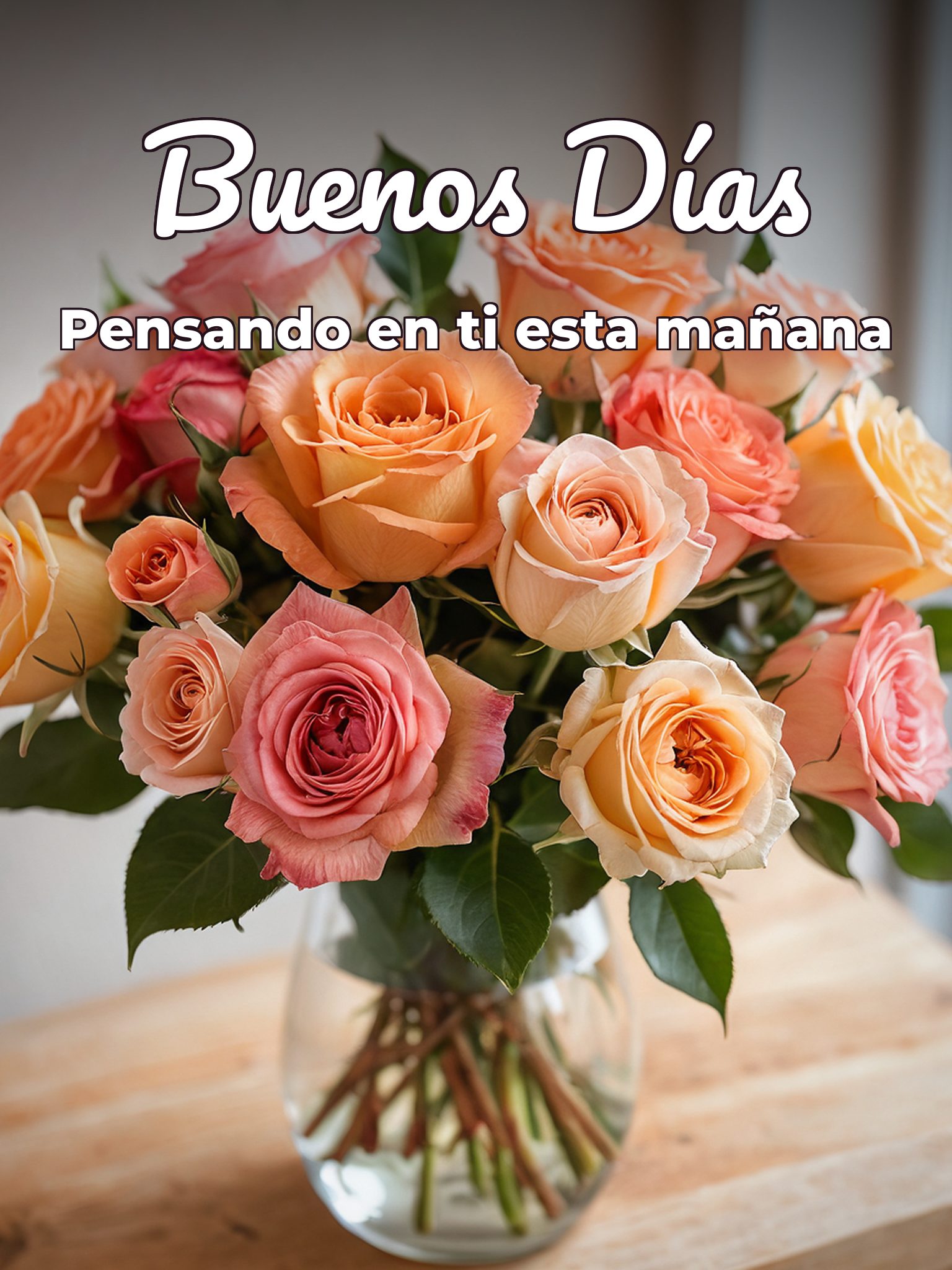 Dar los buenos días a mi novia