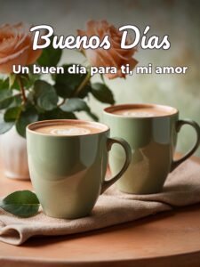 Dar los buenos días a mi novio