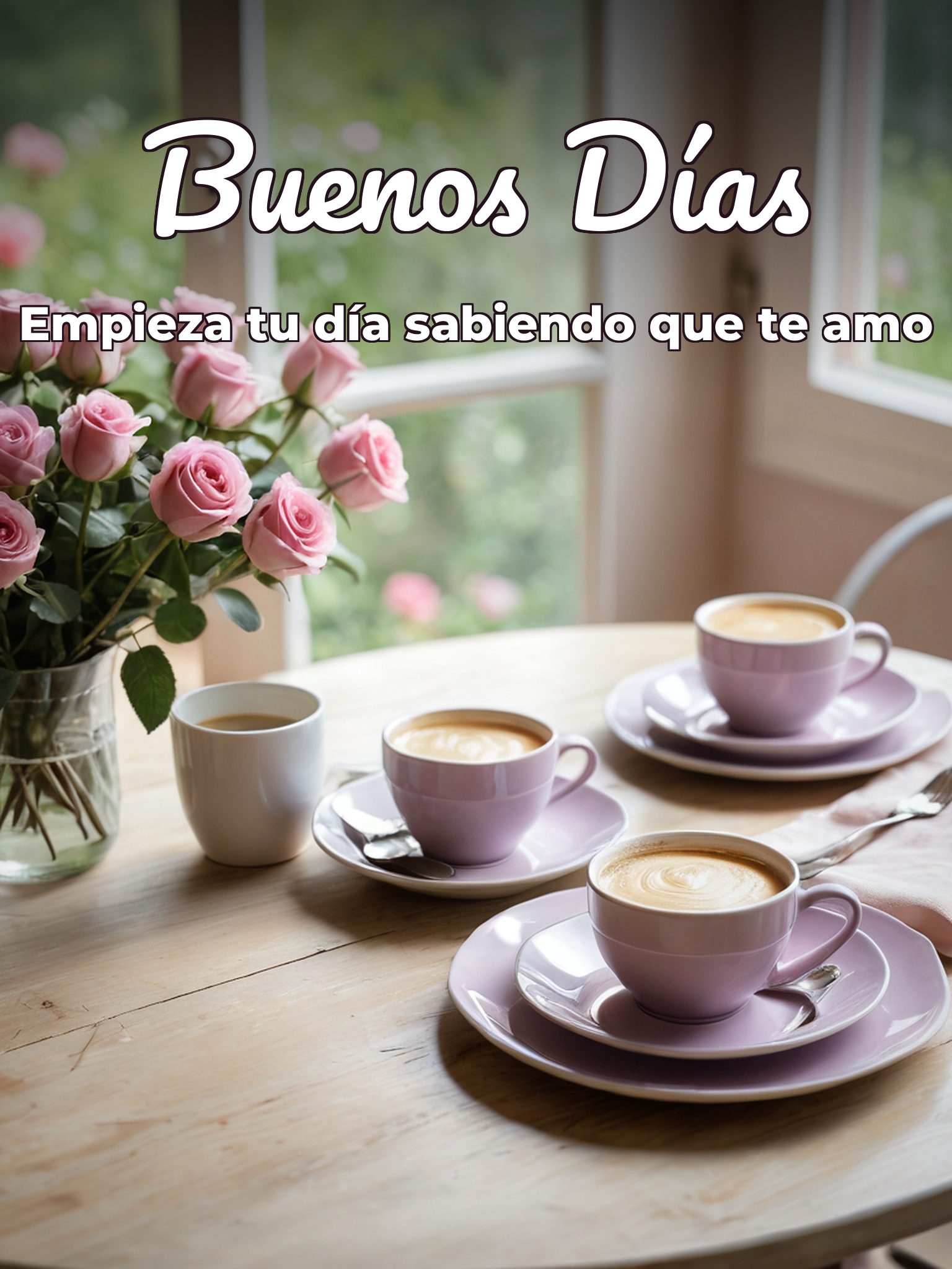 Dar los buenos días a mi novio para Facebook