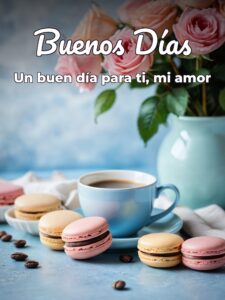 Dar los buenos días a mi novio para una amiga