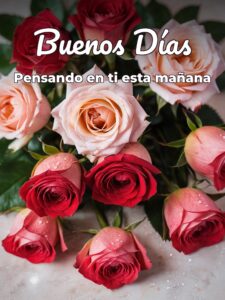 Dar los buenos días a tu amor para mi amor
