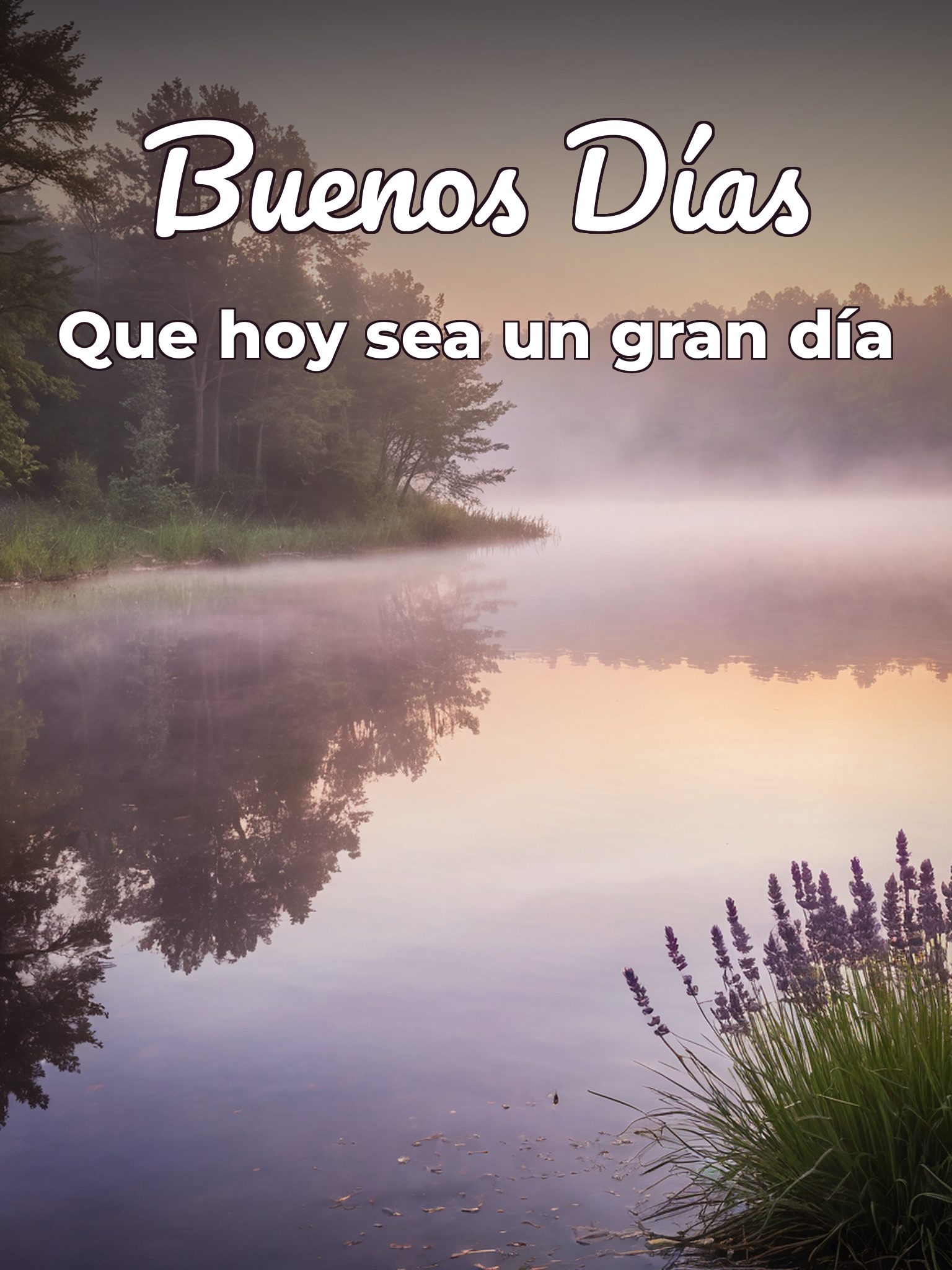 Dar los buenos días a una mujer para celular