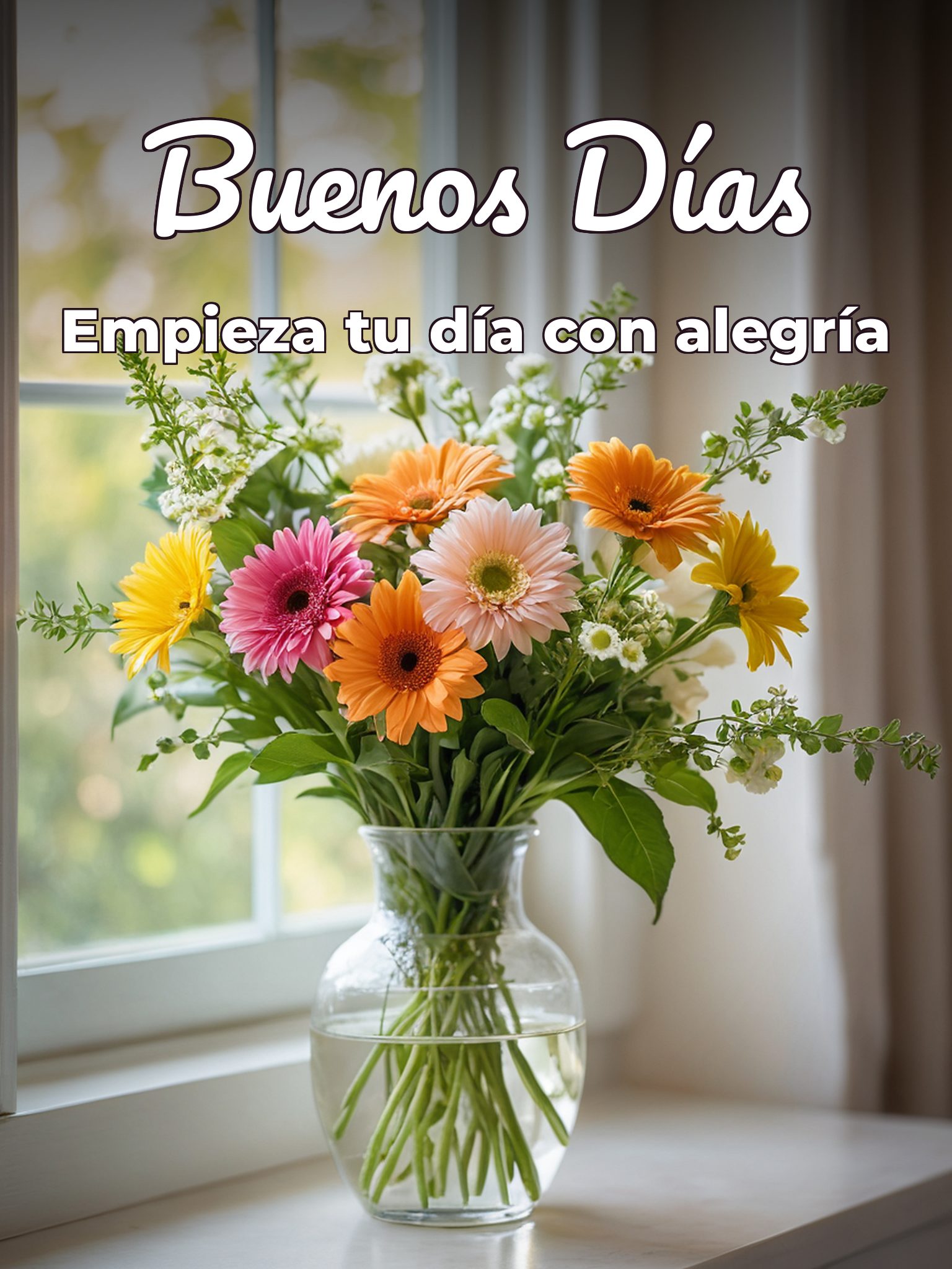 Dar los buenos días a una mujer para una amiga