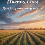 buenos días que hoy sea un gran día