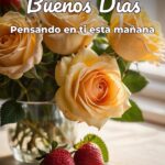 buenos días pensando en ti esta mañana