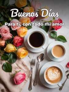 De buenos días amor para una amiga