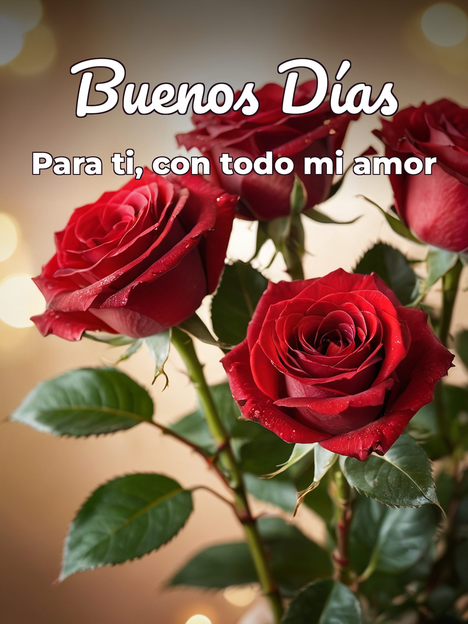 De buenos días amor para WhatsApp