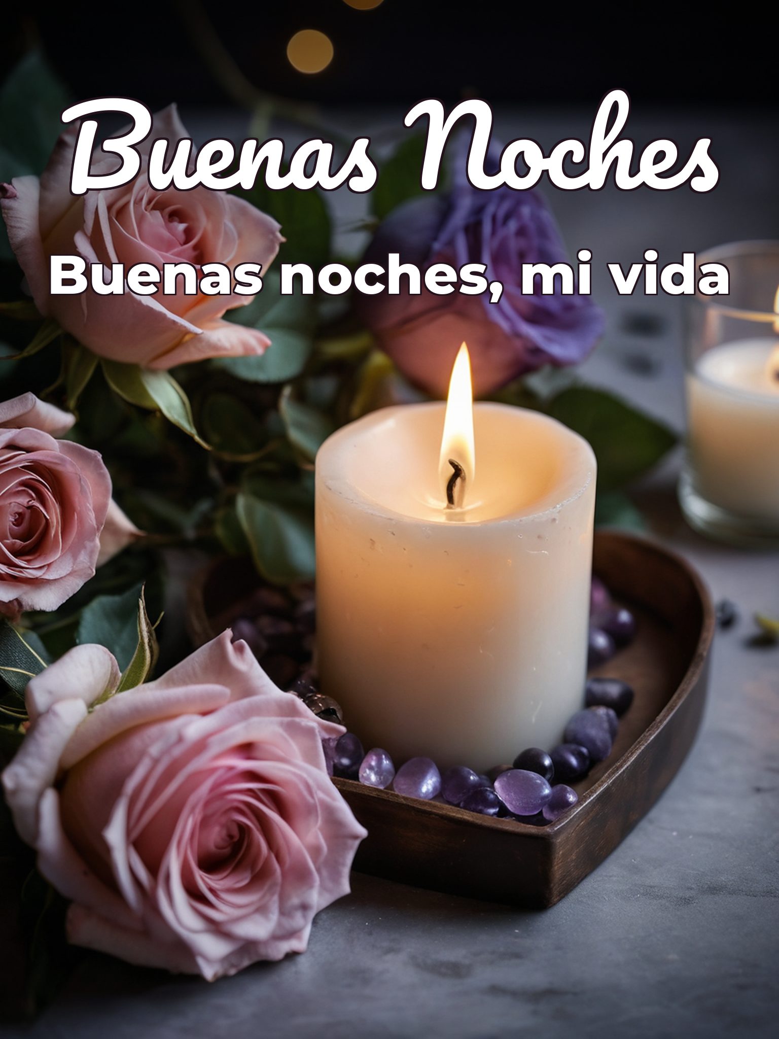 Decir buenas noches con amor para WhatsApp