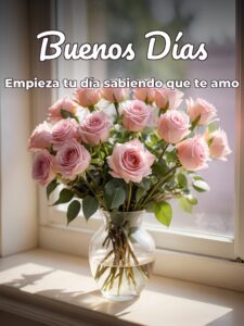 Decir buenos días con amor para Facebook