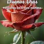 buenos días pensando en ti esta mañana