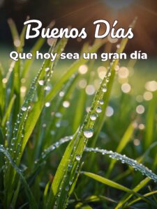 Dedicación de buenos días