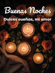 Dedicatoria buenas noches amor