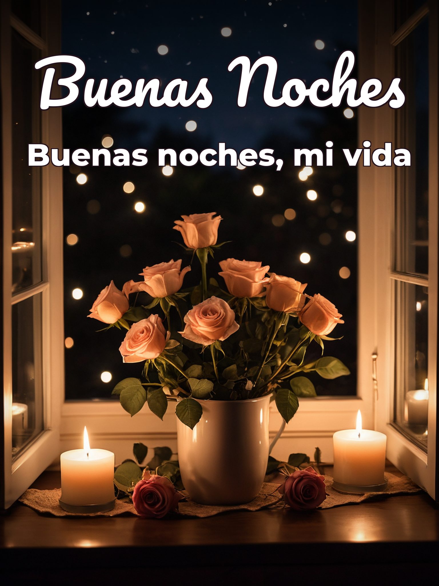 Dedicatoria de buenas noches para mi amor para WhatsApp