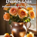 buenos días pensando en ti esta mañana