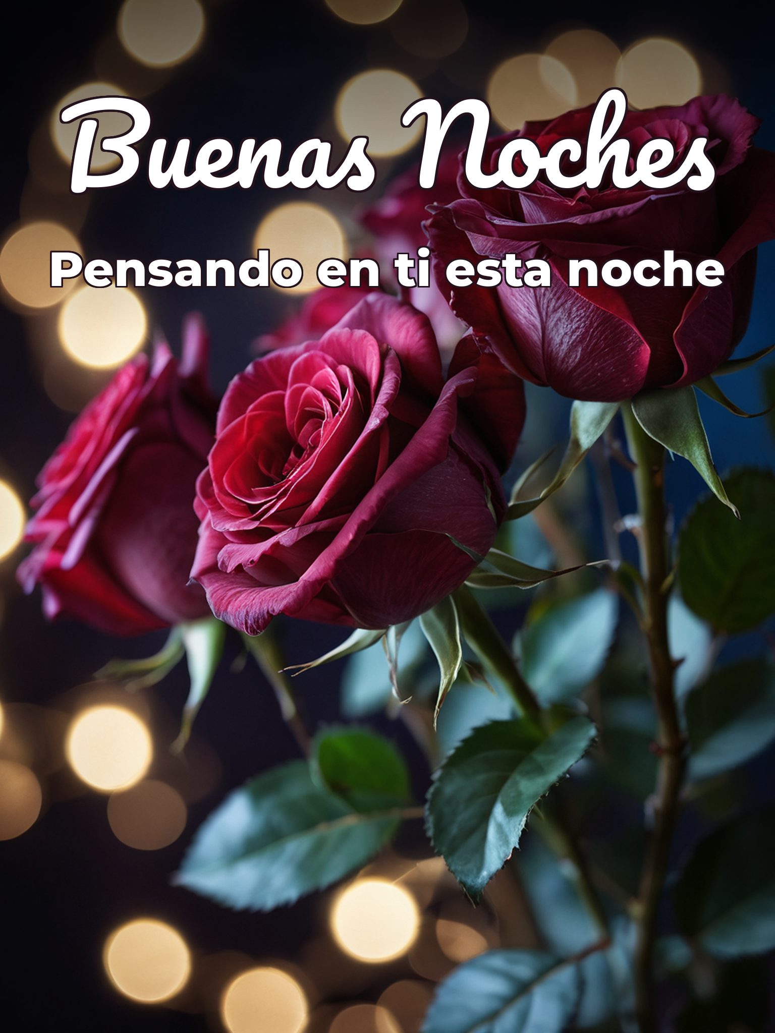 Desear buenas noches a un amor para WhatsApp