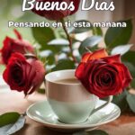 buenos días pensando en ti esta mañana
