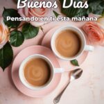 buenos días pensando en ti esta mañana