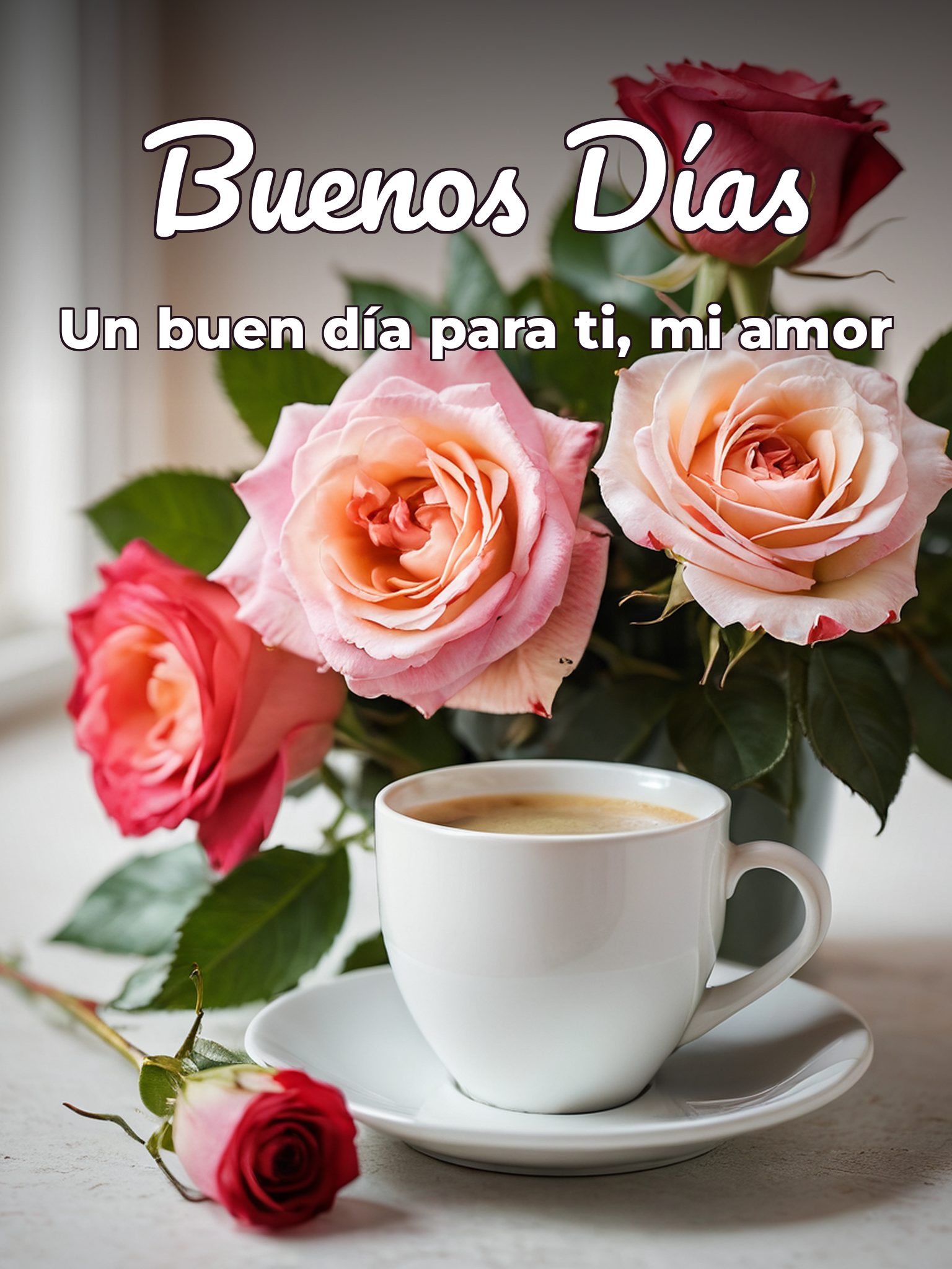 Desear buenos días a mi amor para WhatsApp