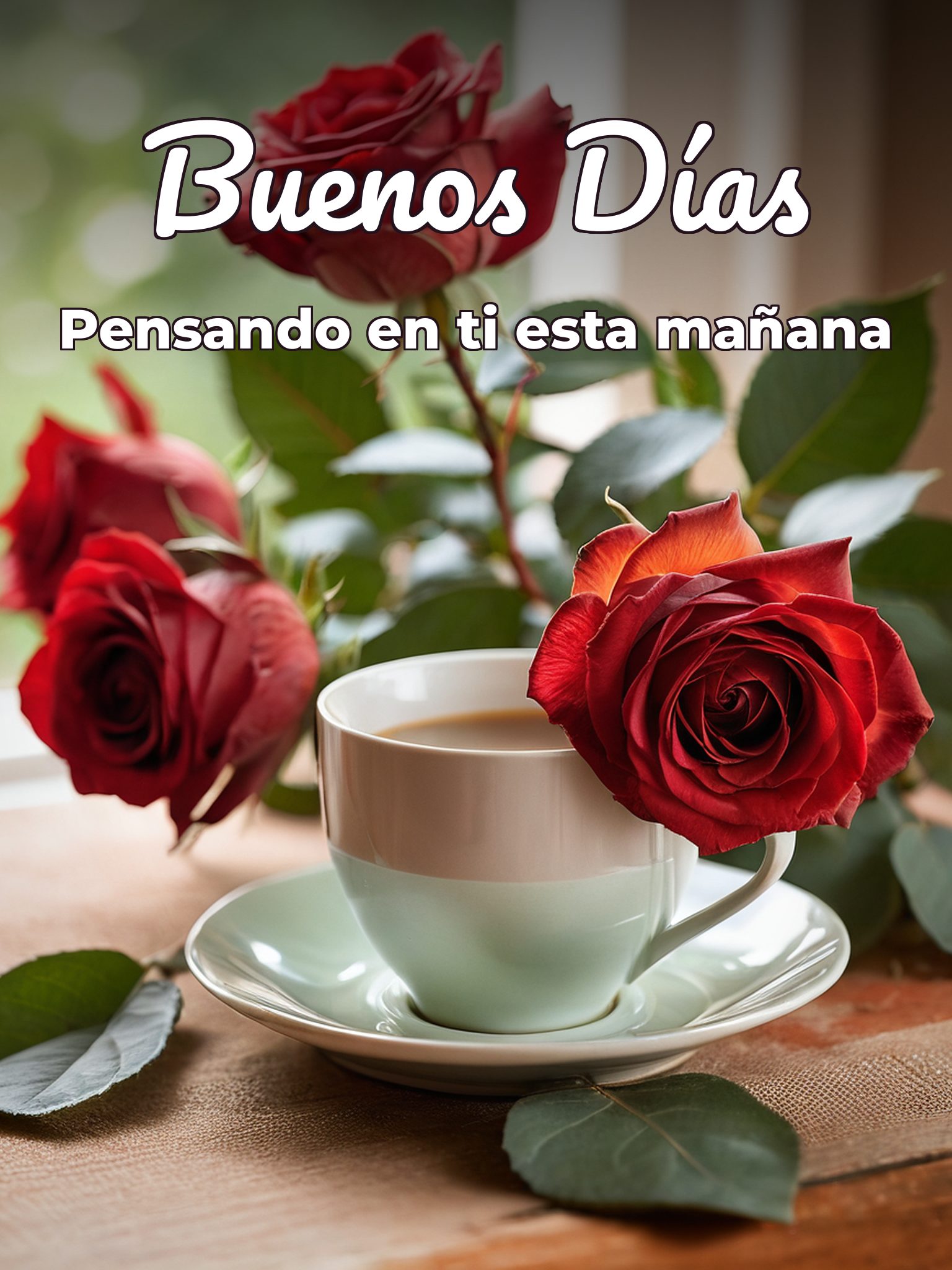 Desear buenos días a mi amor