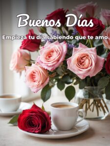 Desear buenos días a mi novio para celular