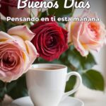 buenos días pensando en ti esta mañana