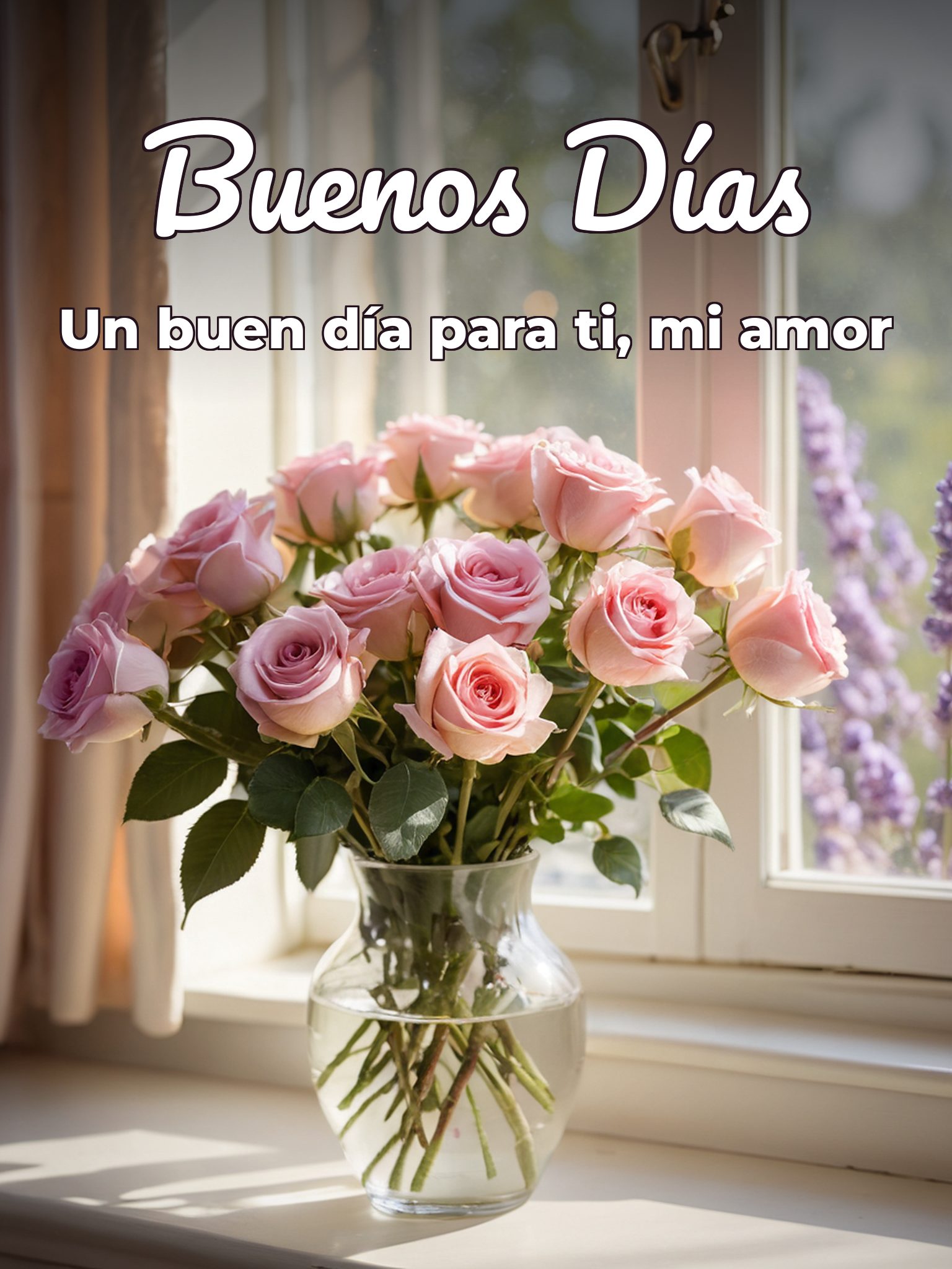 Desear buenos días con amor