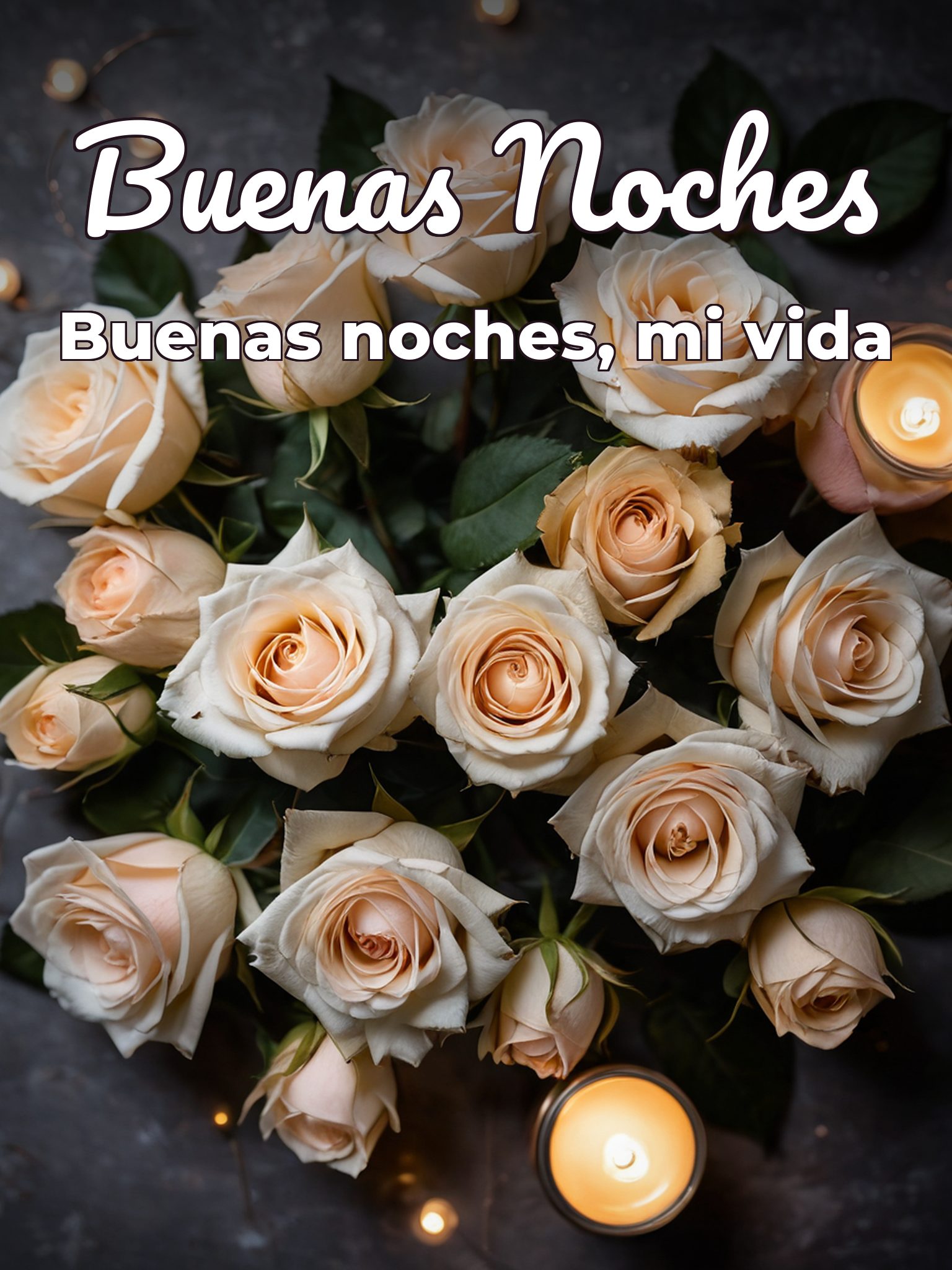 Desearle buenas noches a mi novia para WhatsApp