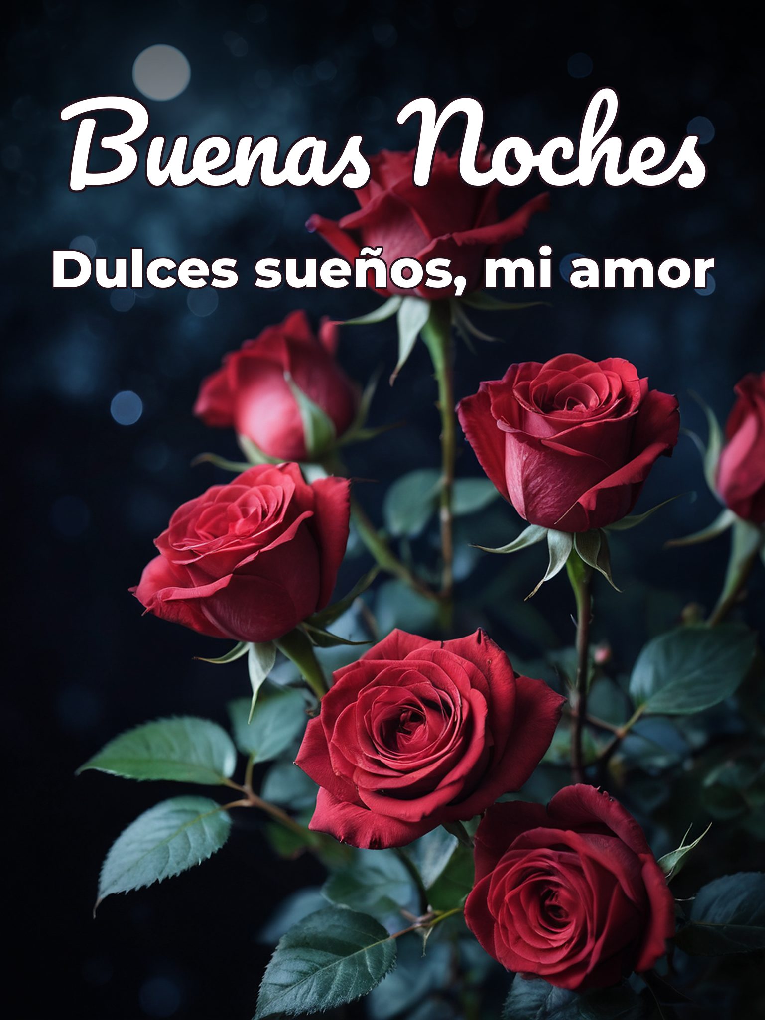Desearle buenas noches a mi novio