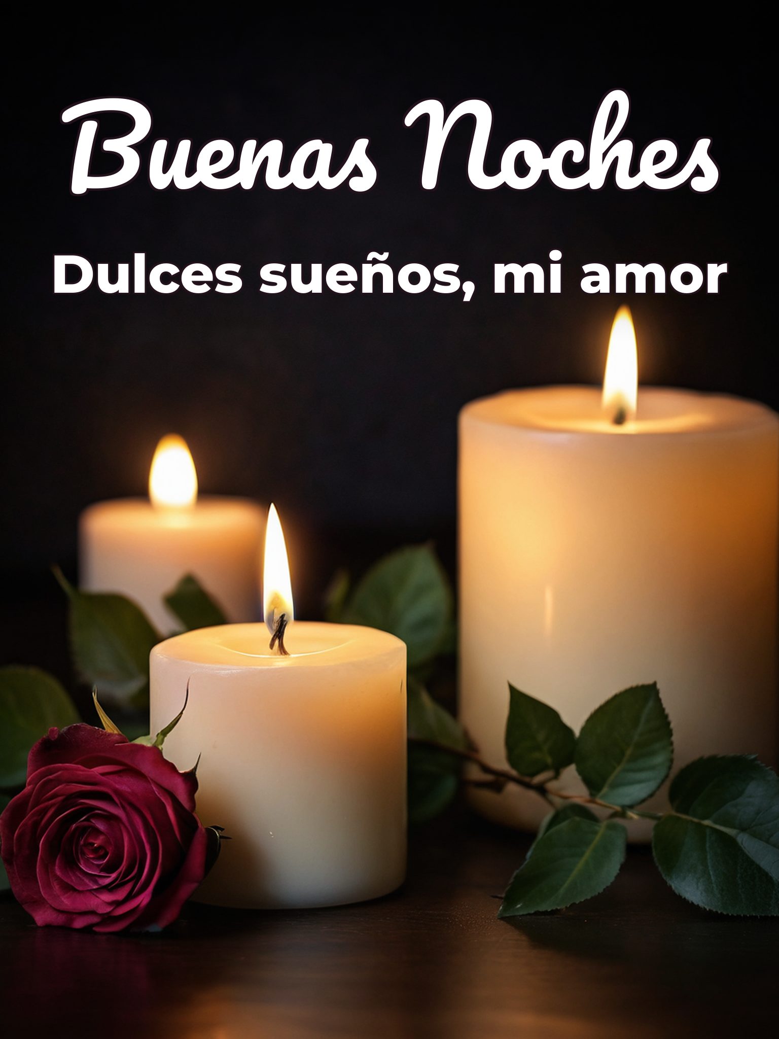 Deseos de buenas noches para mi amor para celular