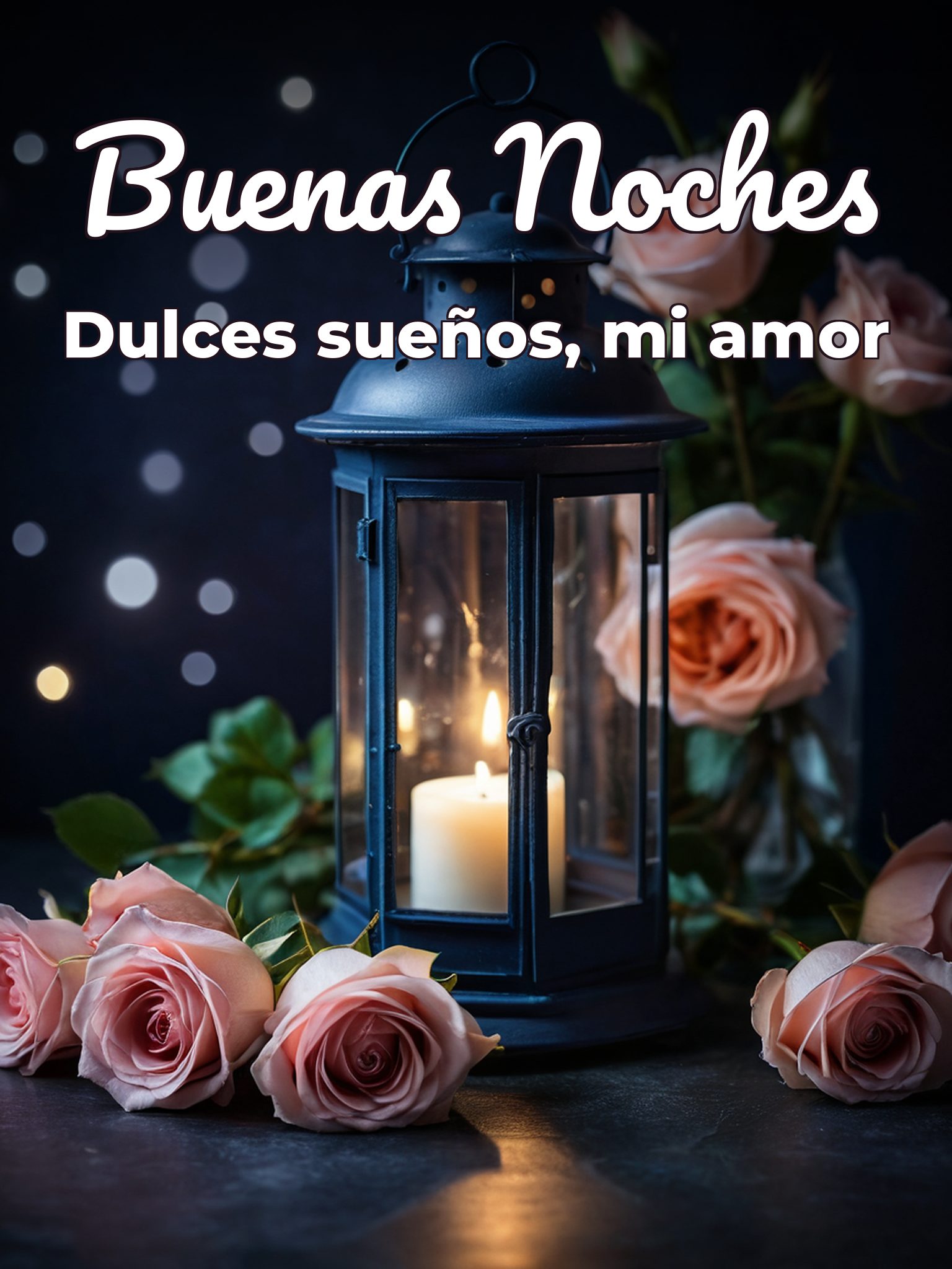 Deseos de buenas noches para un amor para Facebook