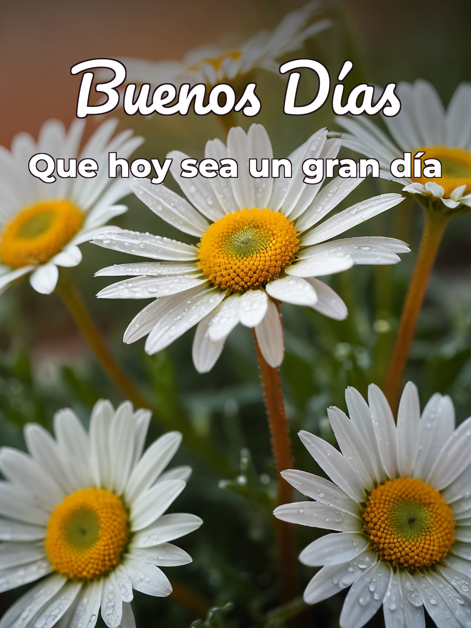 Dibujos de buenos días para una amiga