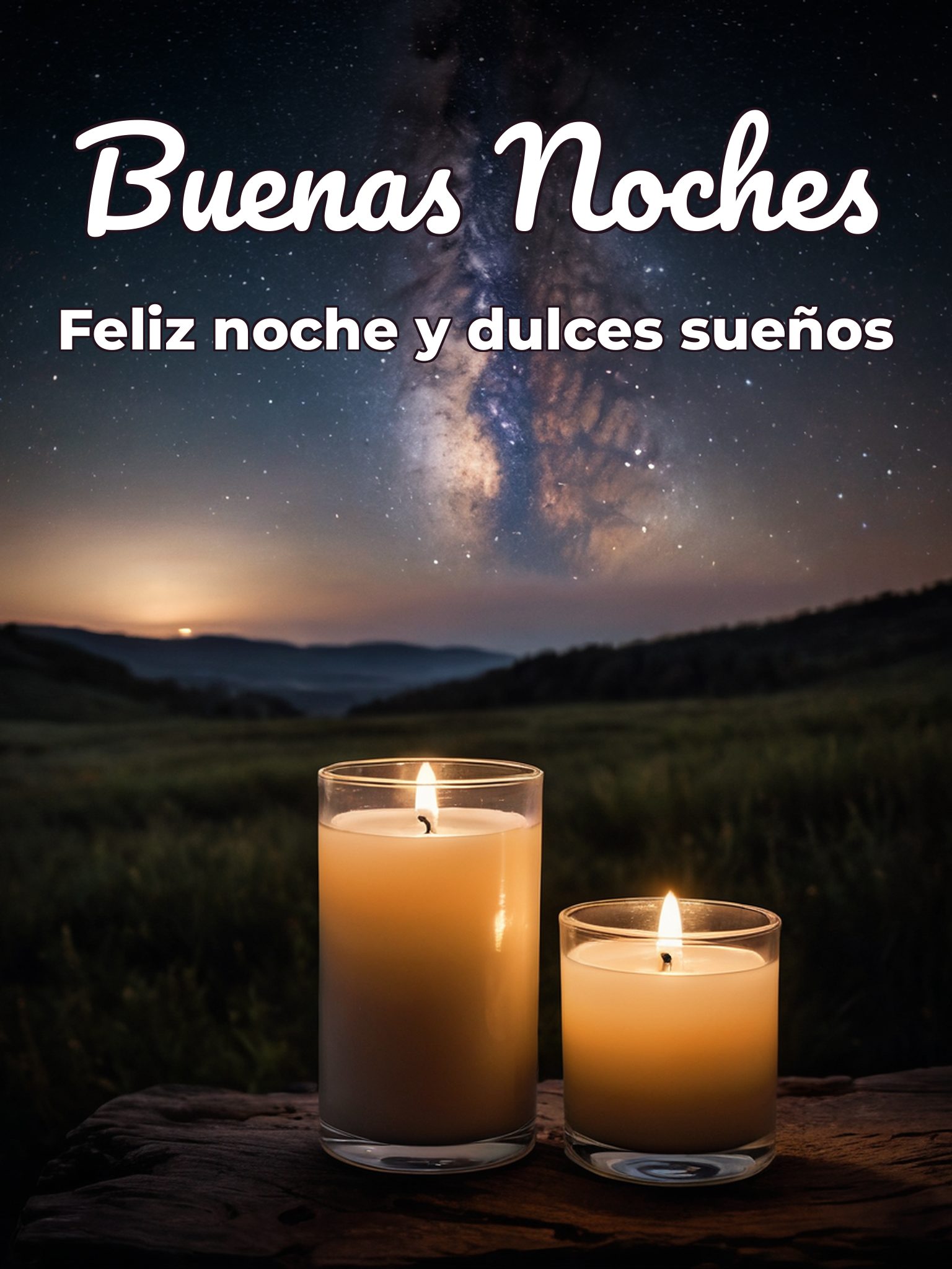 Dulces palabras de buenas noches para celular