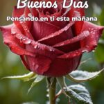 buenos días pensando en ti esta mañana