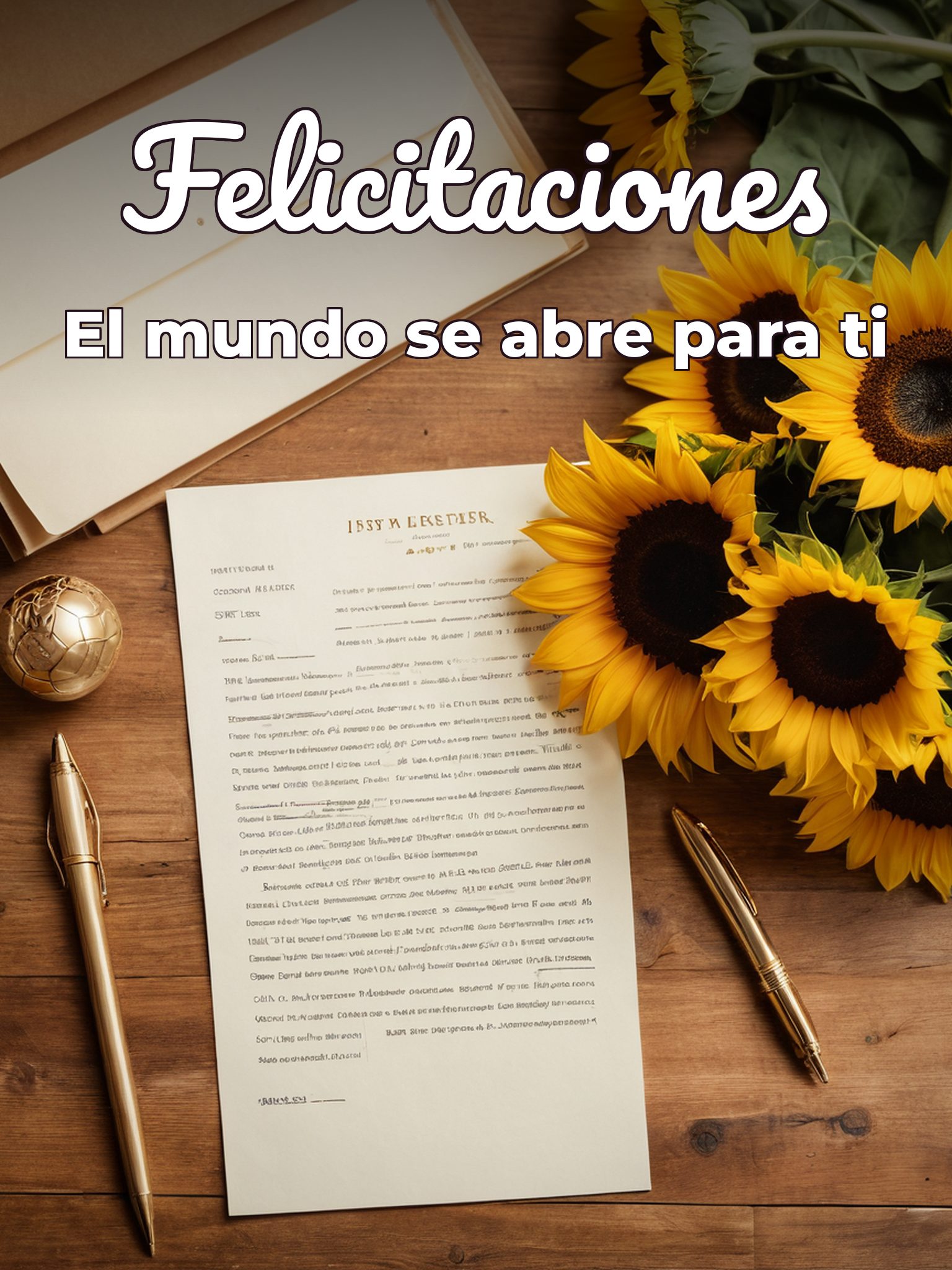 Felicitaciones por Beca de Estudios