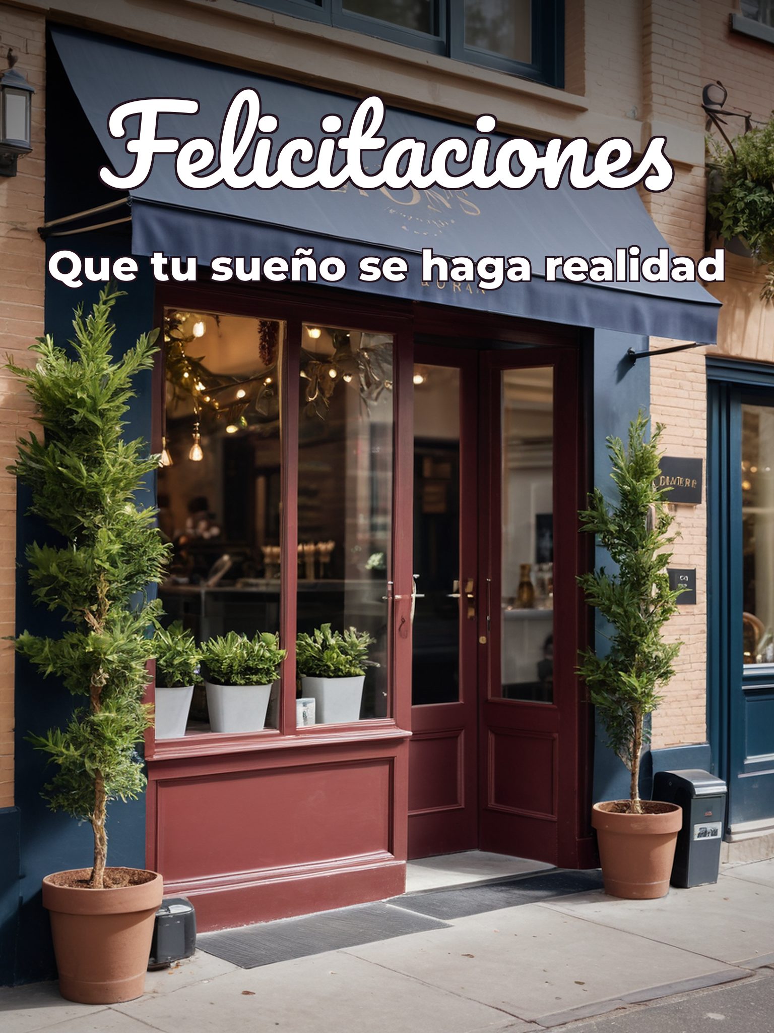 Felicitaciones por Nuevo Negocio con Imágenes