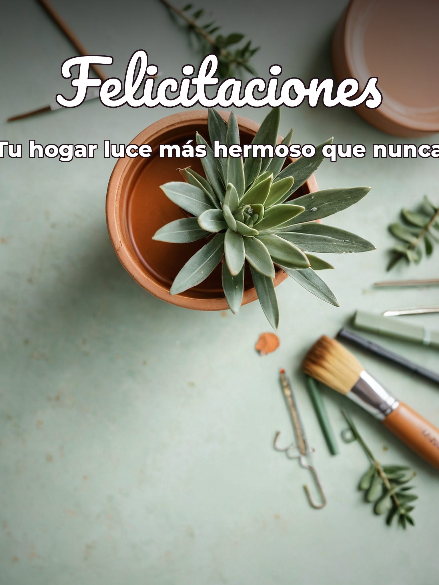 Felicitaciones por Renovación de Casa